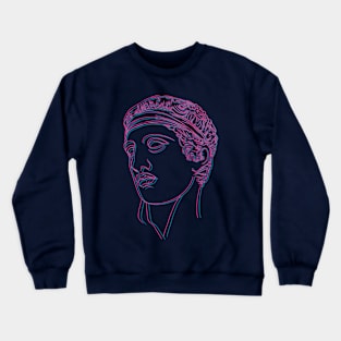 vaporwave anaglyph Crewneck Sweatshirt